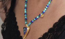 Evil eye pendant - blue